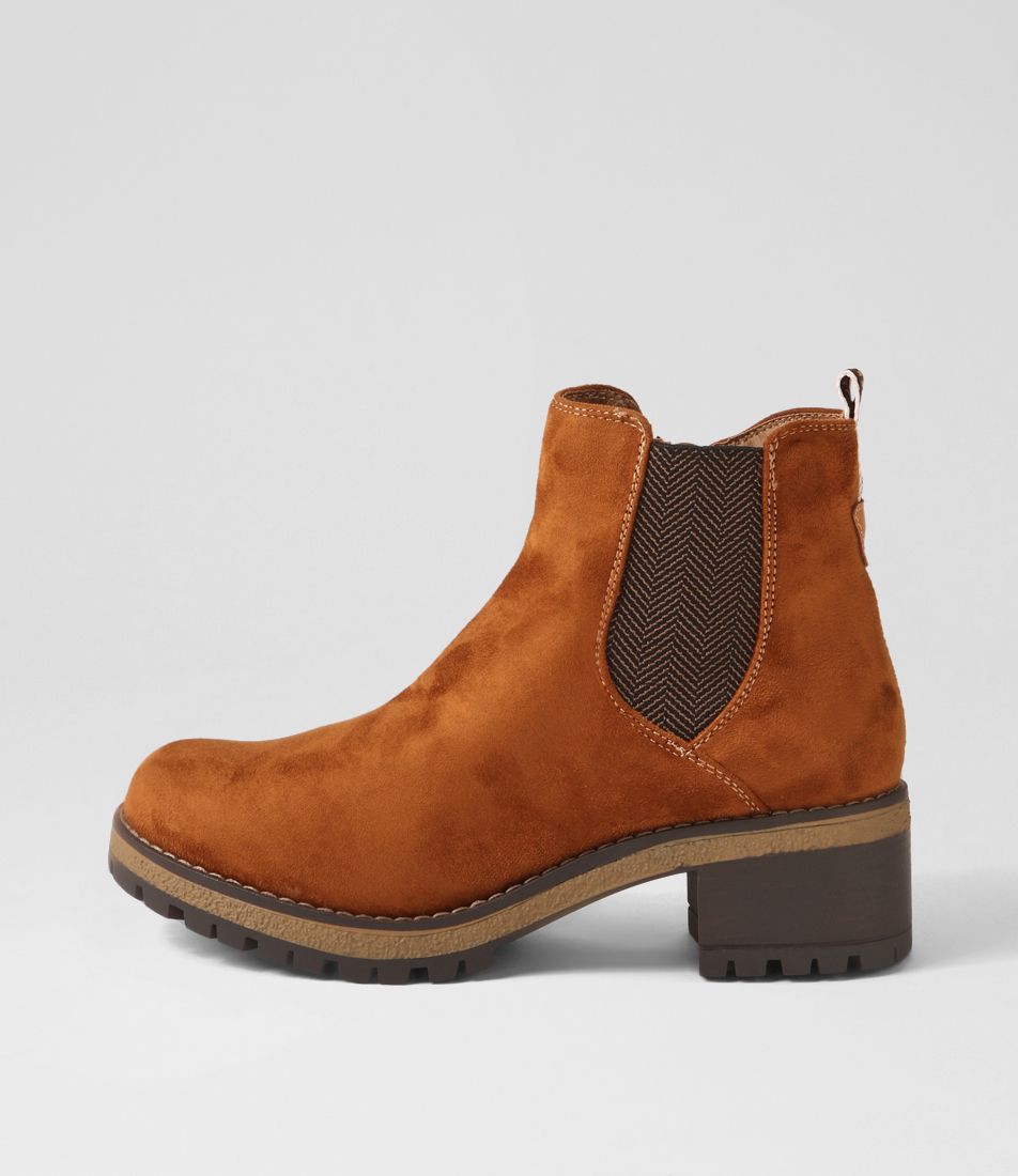 Smala Tan Microsuede Knee High Boots