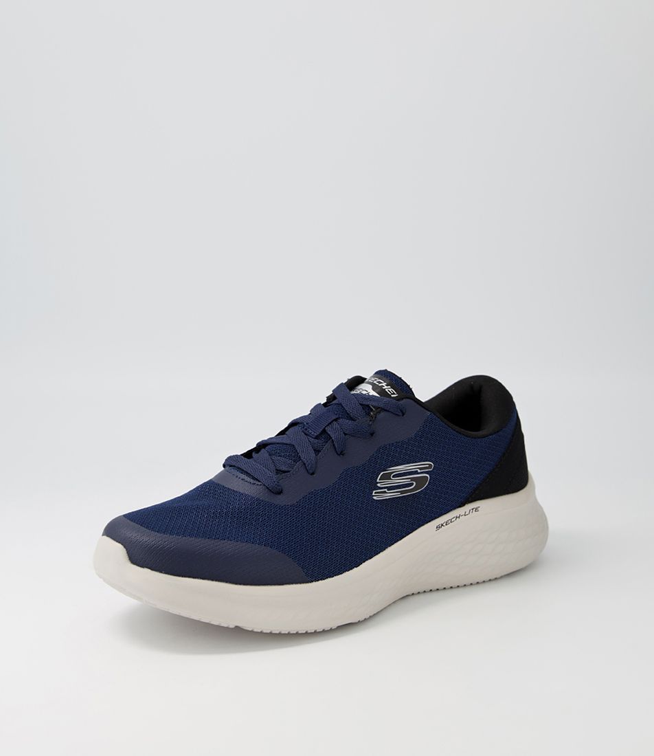 Skech Navy Black Mesh Sneakers
