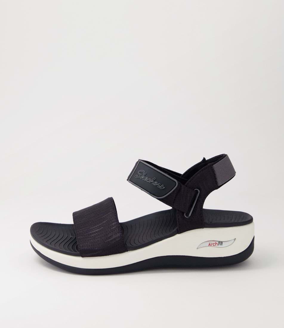 Arch Fit Sunshine Black Sandals
