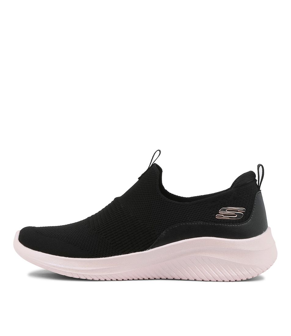 Ultra Flex 3.0 Black Light Pink Knit Sneakers