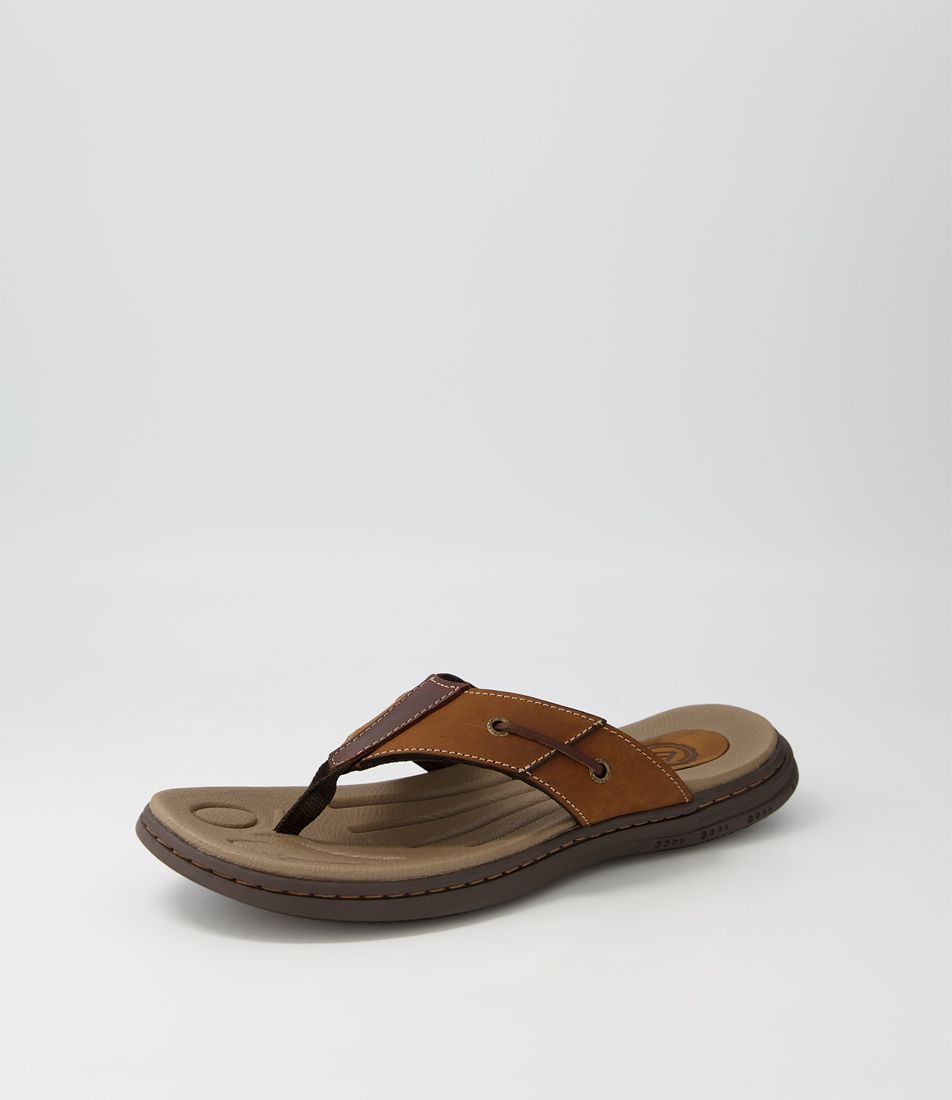 Donny Brown Crazyhorse Leather Sandals