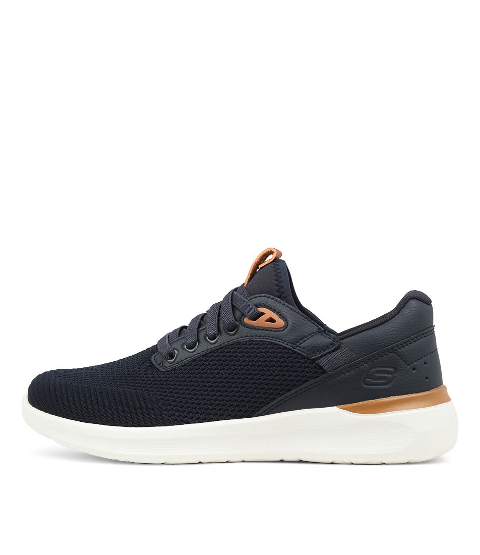 Lattimore Navy Mesh Sneakers