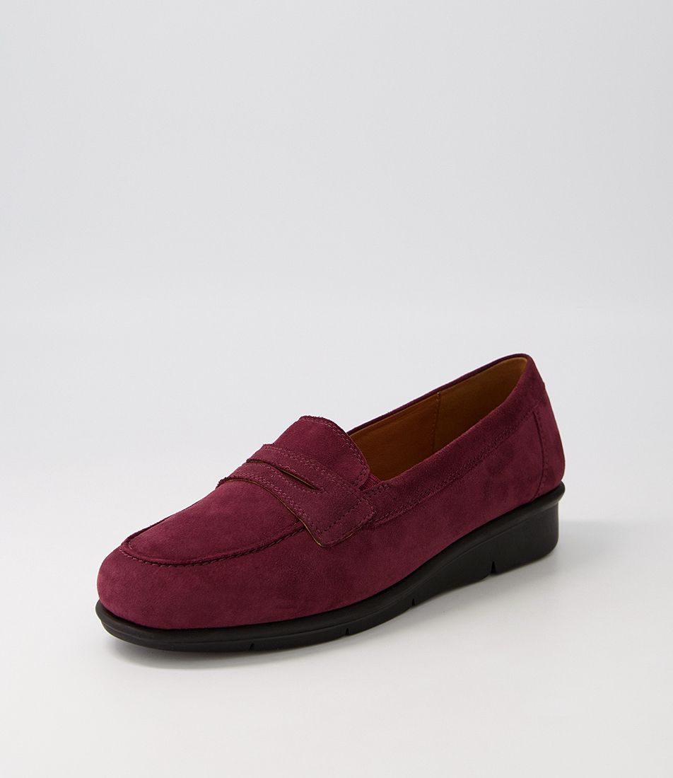 Punis Wine Suede Loafers