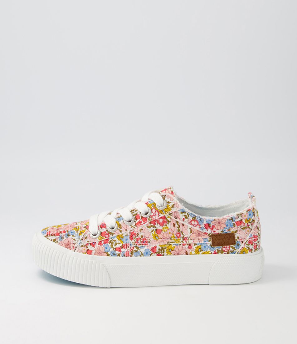 Clay PINK PASSION POPPIES Canvas Sneakers