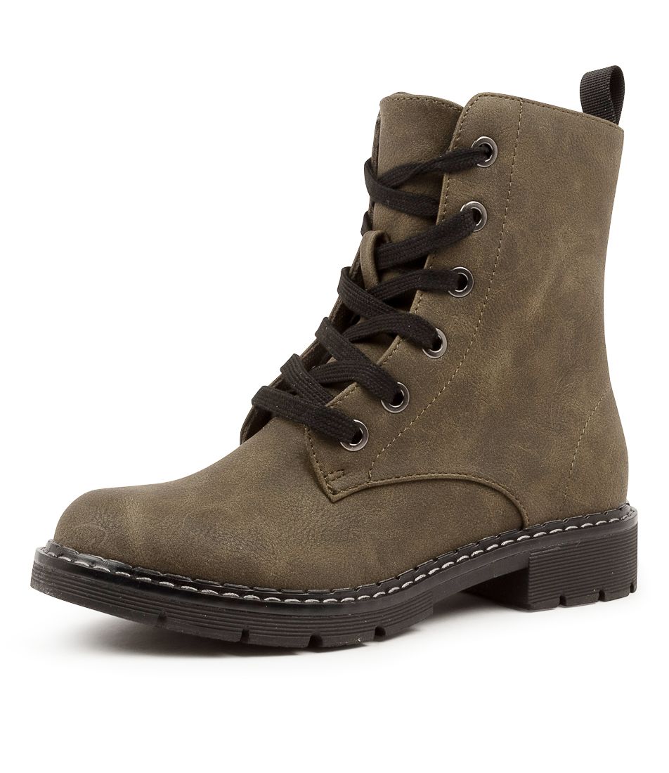 ANABELO2 KHAKI NUBUCK PU