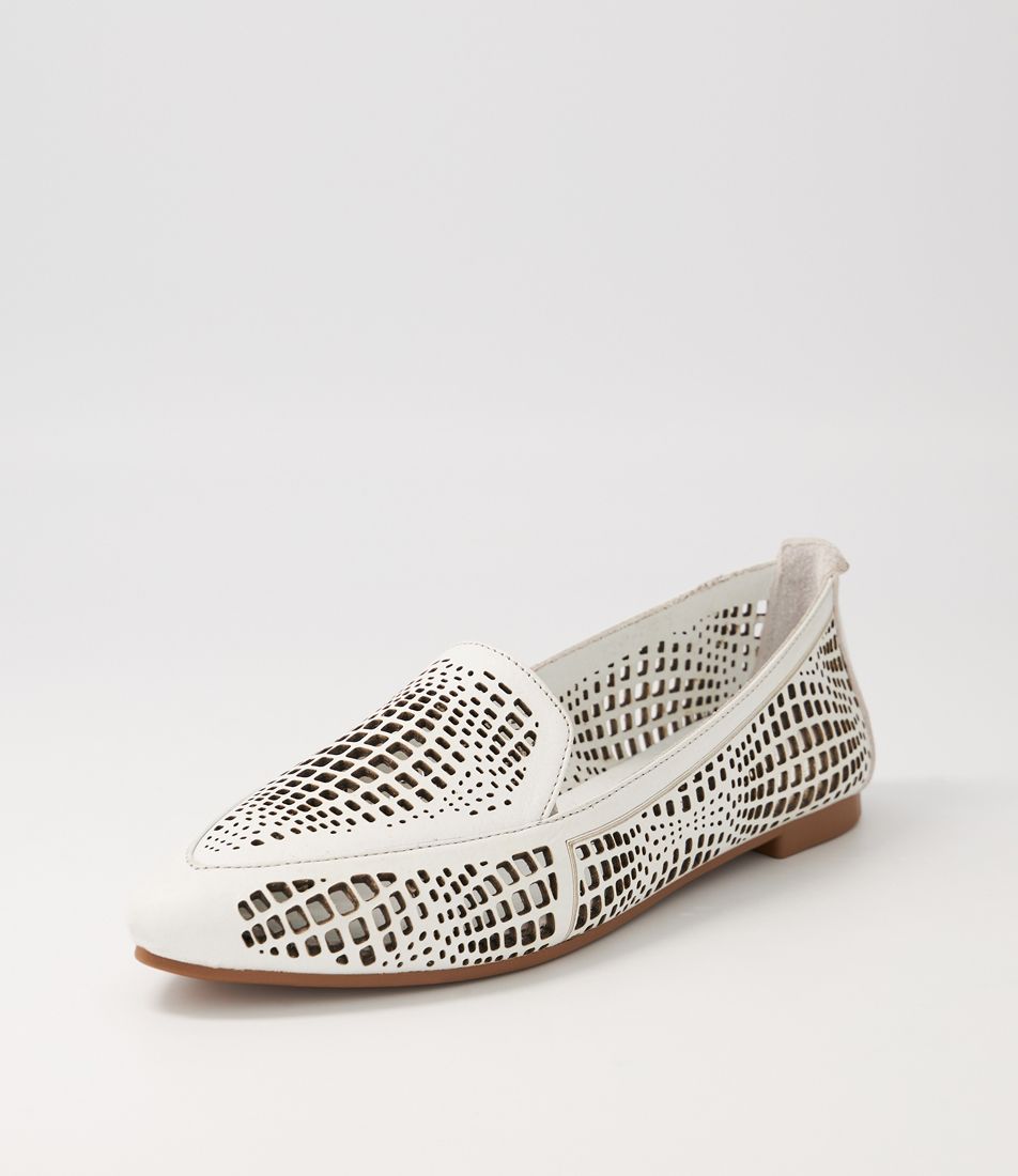 Patric White Leather Loafers