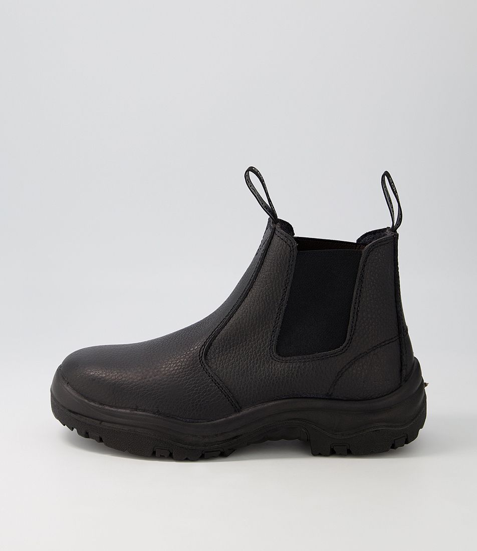 Sovereign Black Tumble Leather Ankle Boots