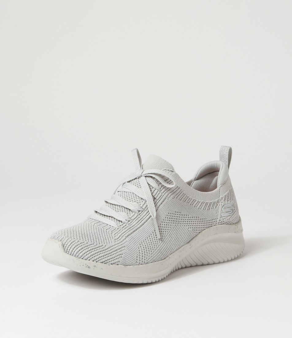 Ultra Flex 3.0 Grey Silver Knit Sneakers
