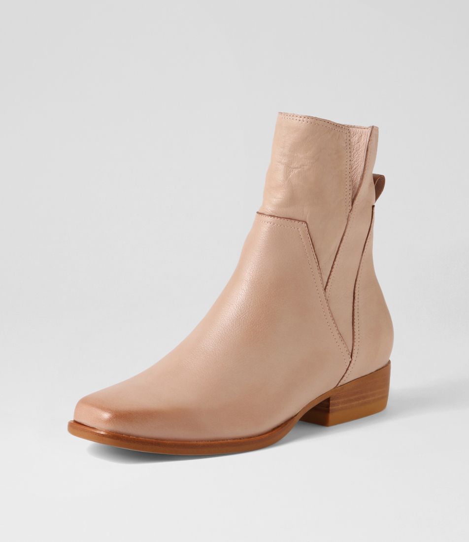 Gaines Cafe Leather Ankle Boots