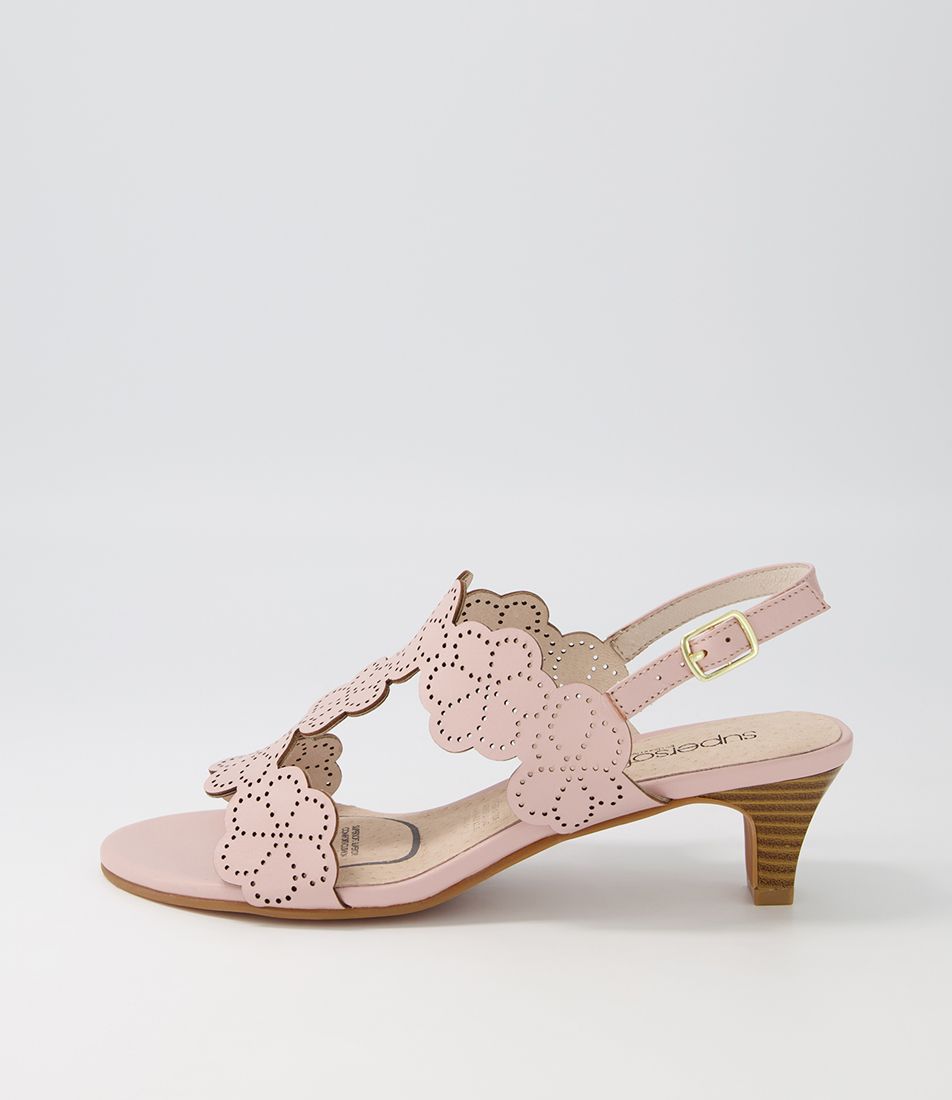 Dames Blush Leather Sandals