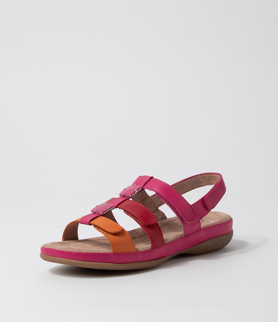 Sitara Orange Fuchsia Multi Sandals