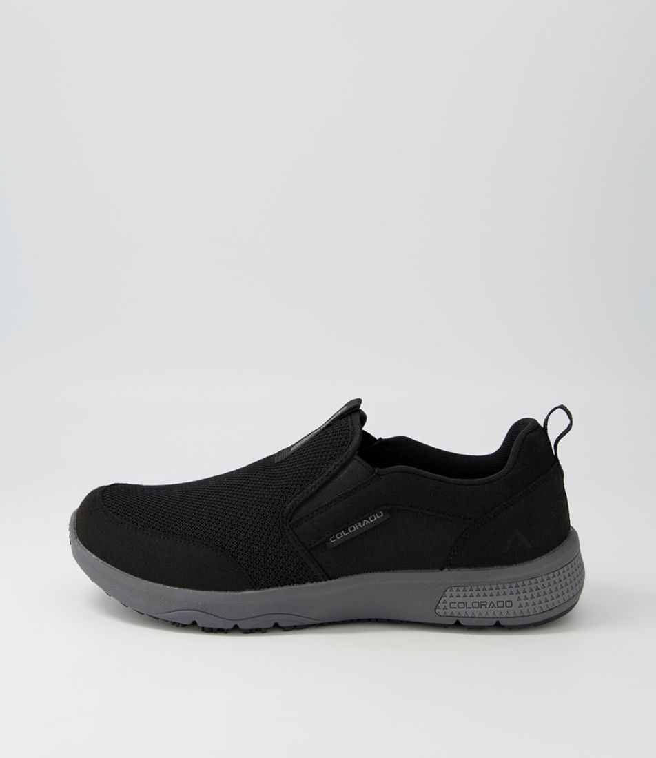 Saka Black Grey Mesh Sneakers