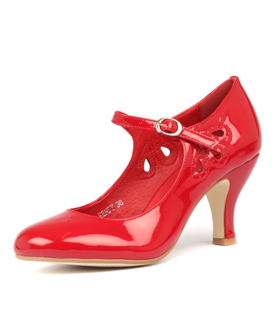 MENDY RED PATENT PU