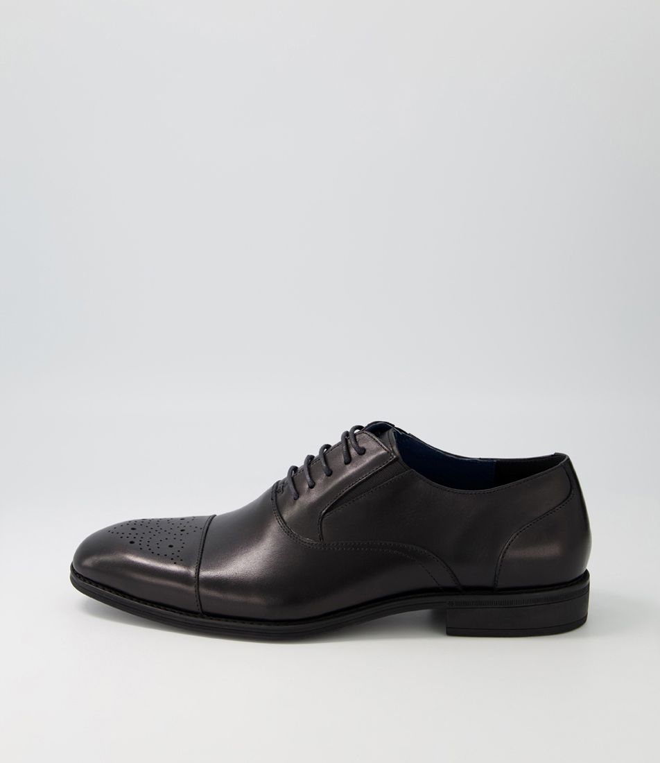 Bristol Black Full Grain Leather Flat Shoes