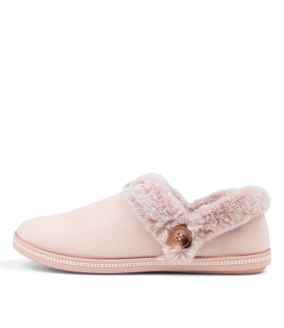 Cozy Campfire F T Blush Fabric Slippers