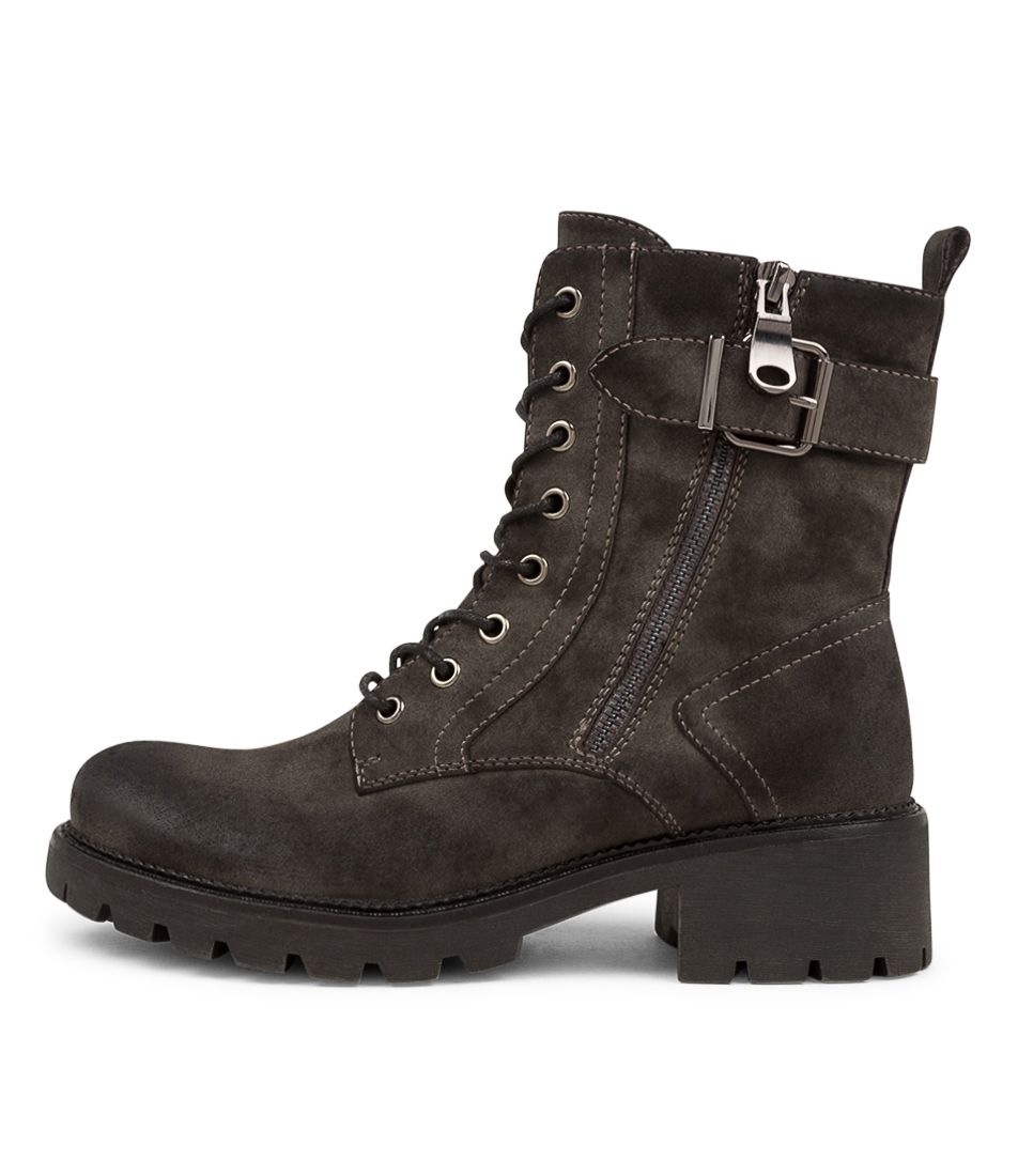 FENJA Dark Grey Ankle Boots