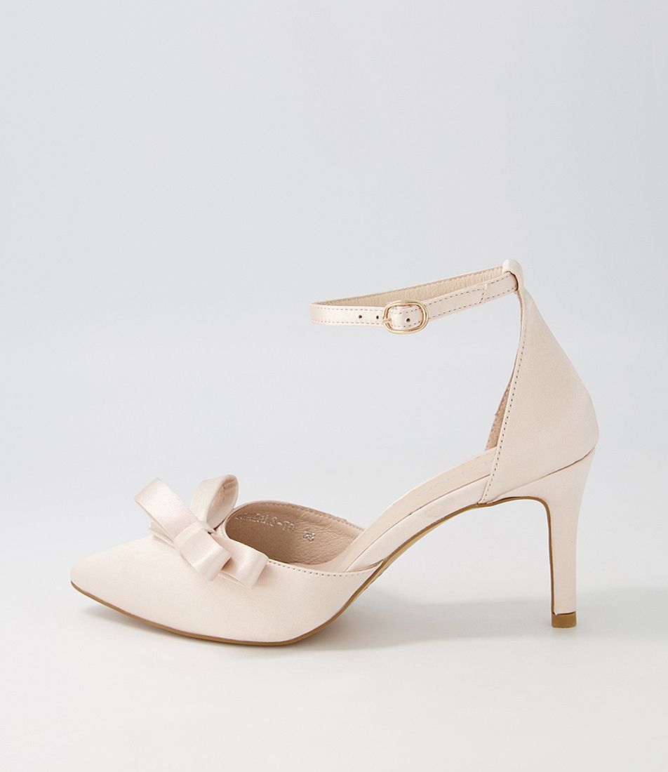 Benzals Nude Satin Heels