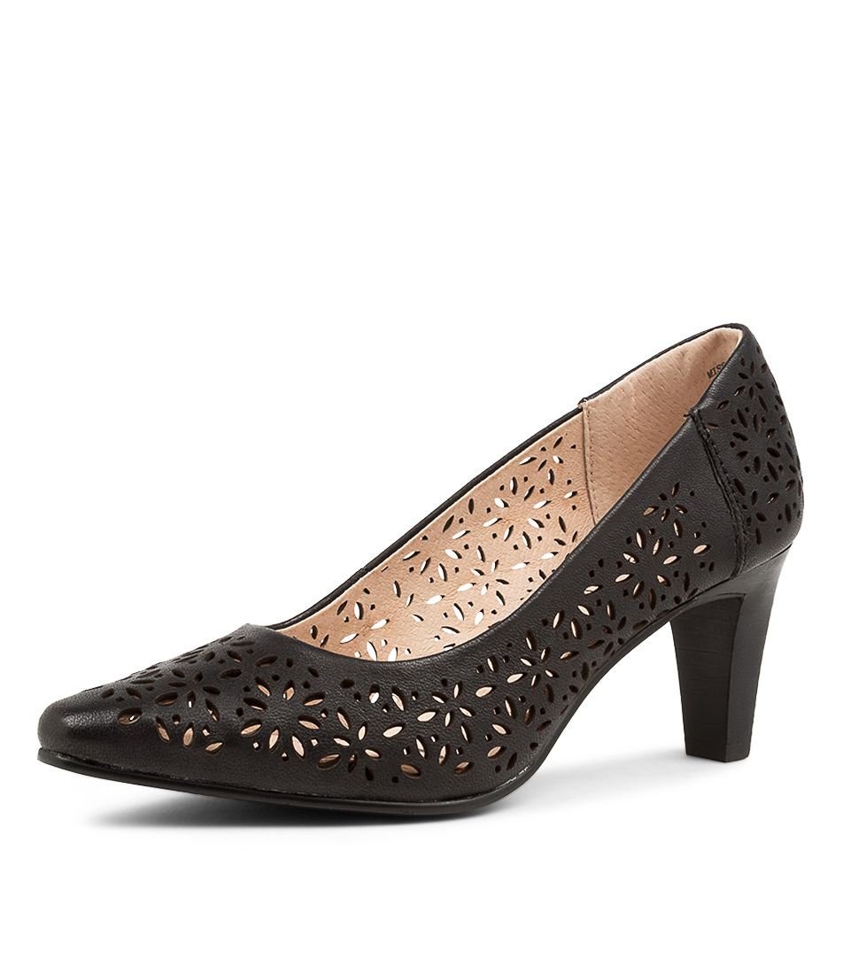 MISSIES BLACK LEATHER