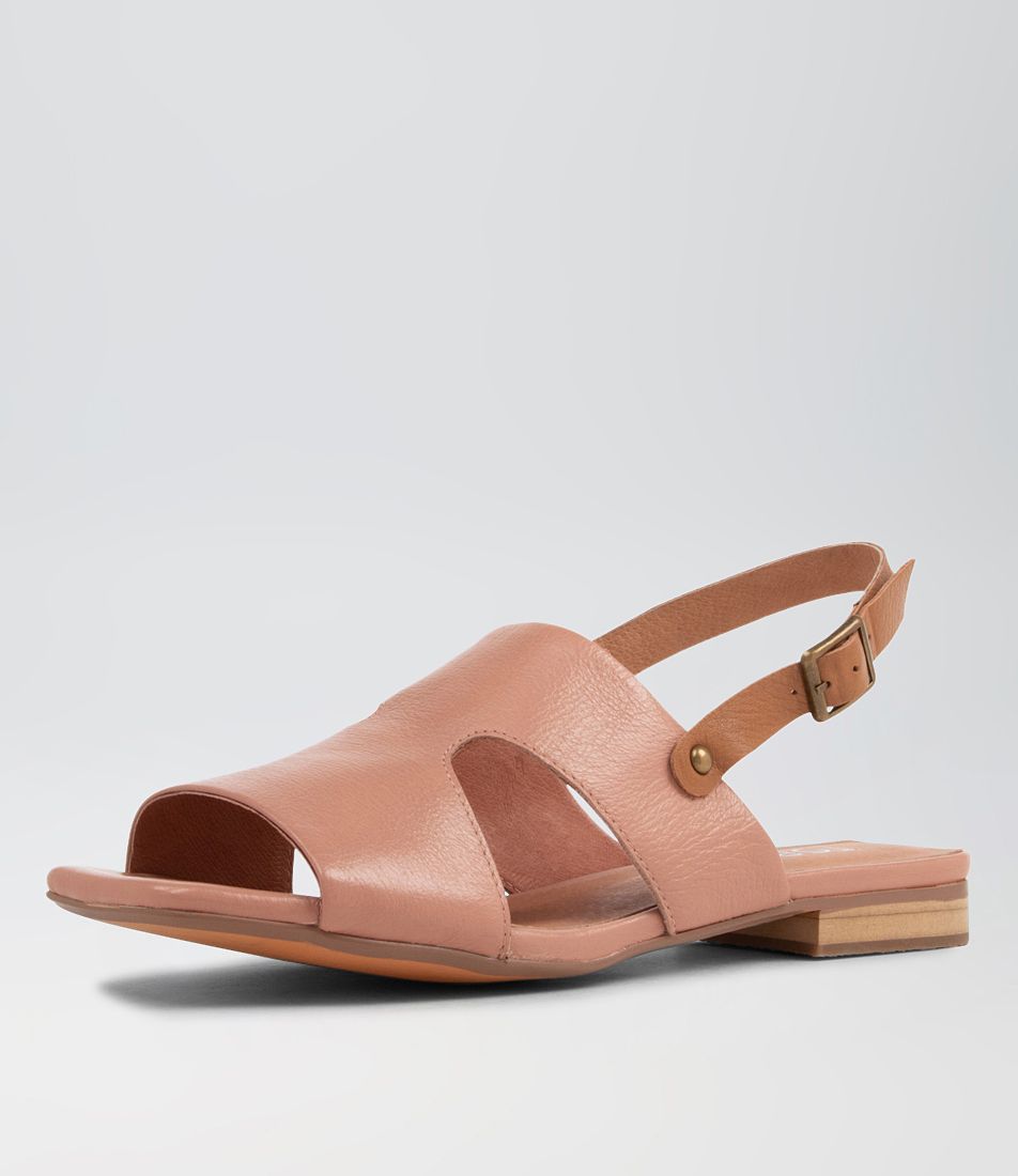 Kierron Mushroom Dark Tan Leather Sandals