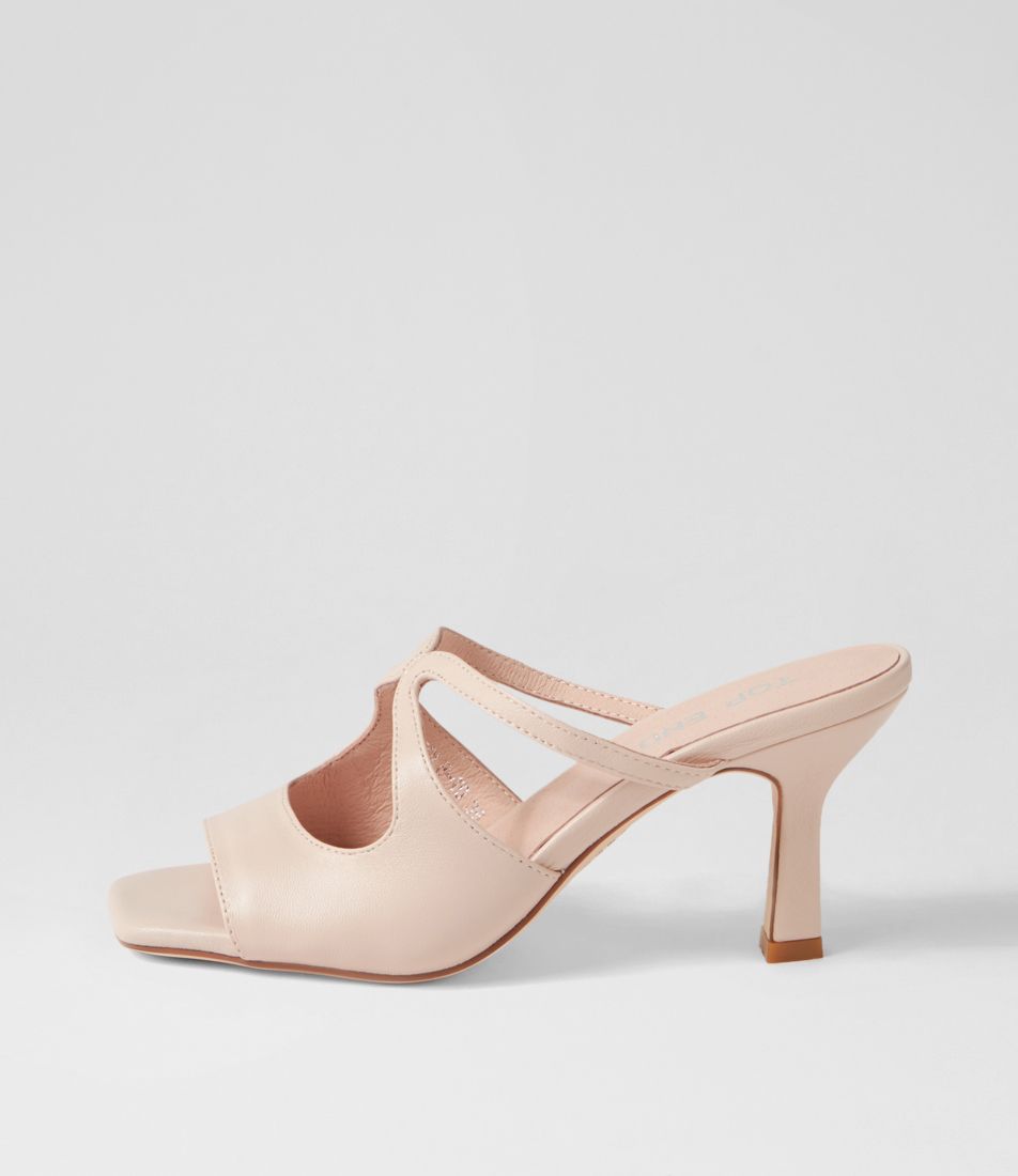 Licole Nude Leather Sandals