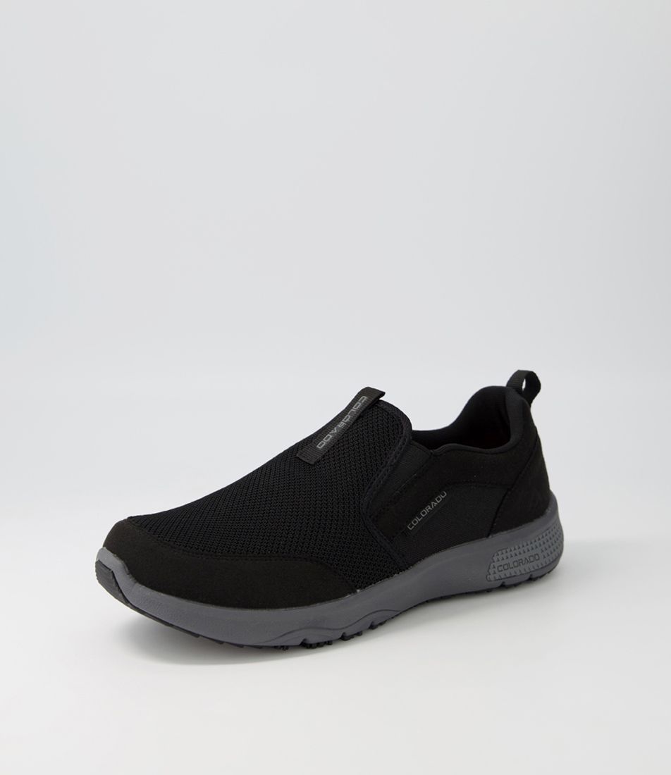 Saka Black Grey Mesh Sneakers