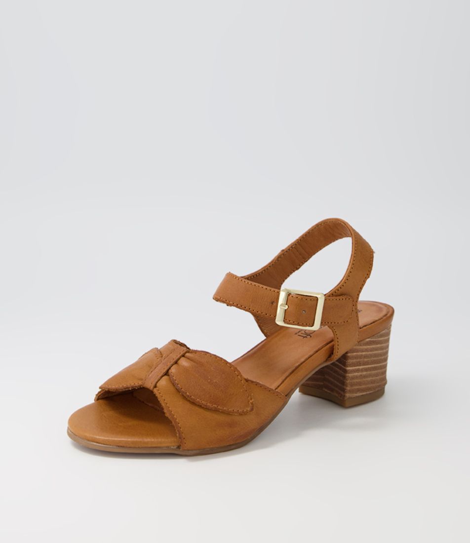 Juni New Tan Leather Sandals