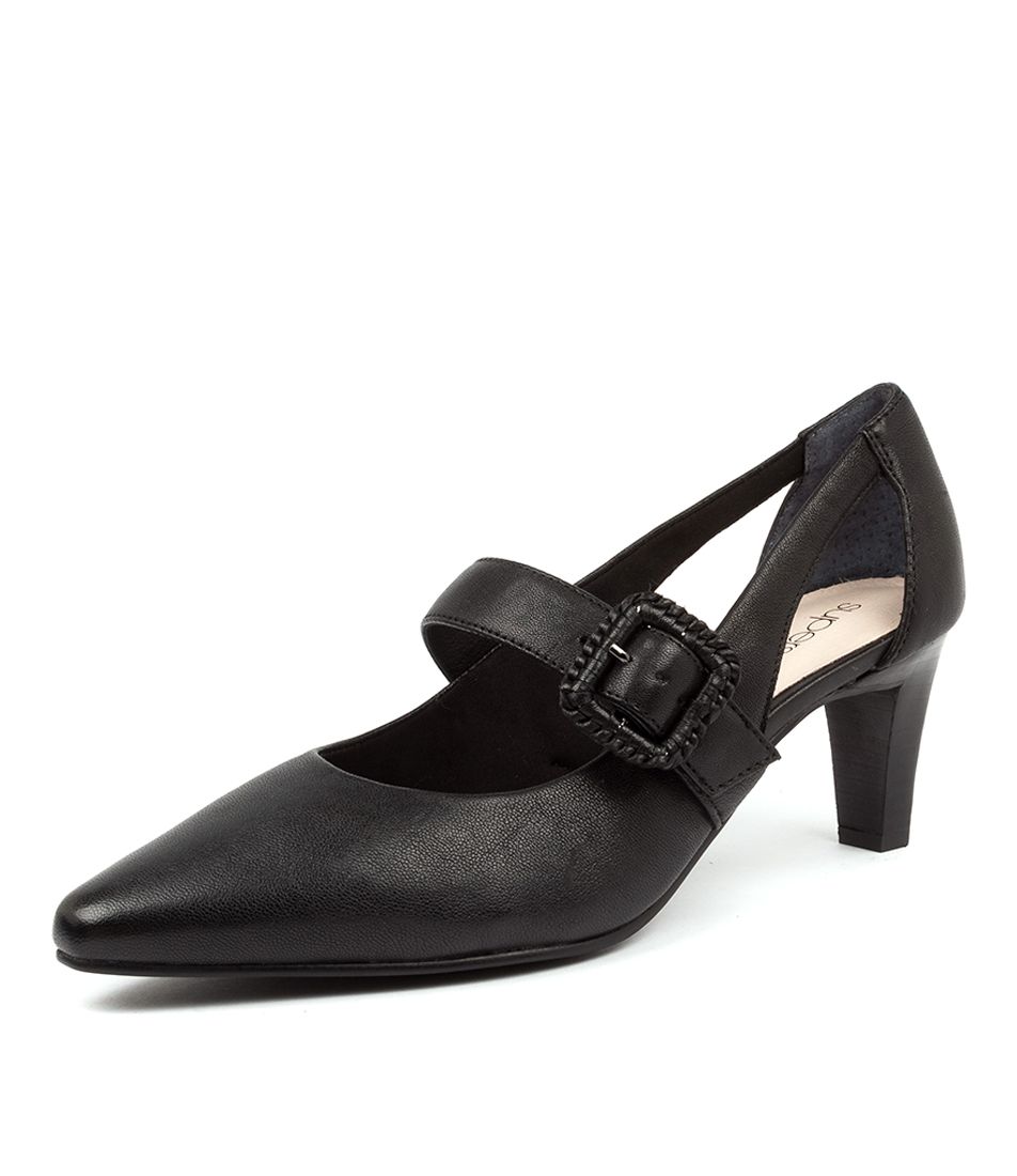 MENTONIA BLACK LEATHER