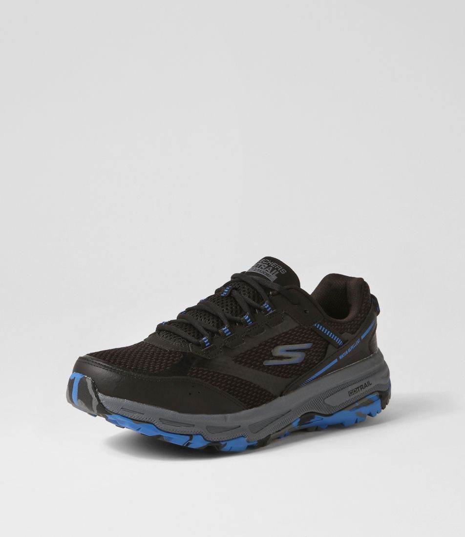 Go Run Altitude Black Blue Fabric Sneakers