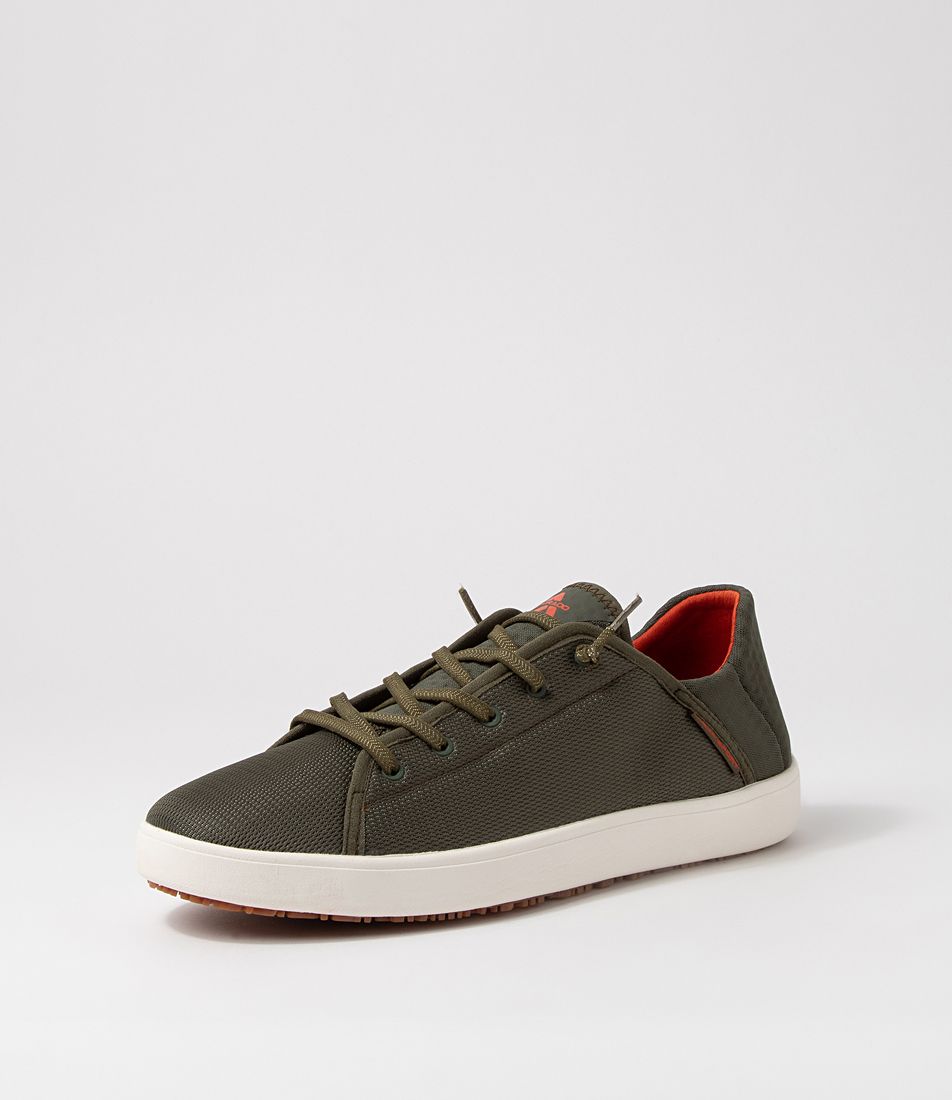 Nai M Khaki Mesh Sneakers