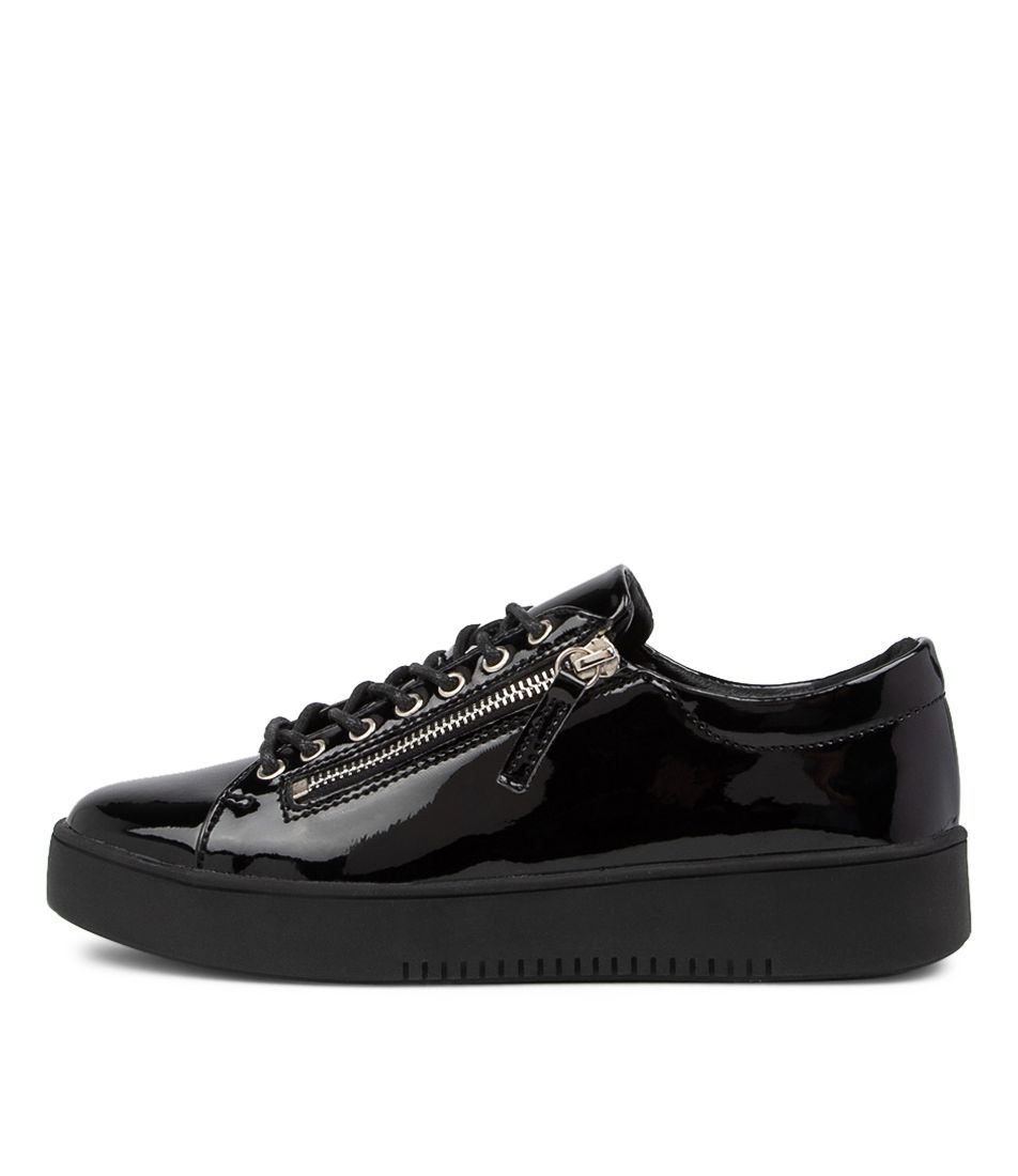 Liberty Black Patent Synthetic Sneakers BS