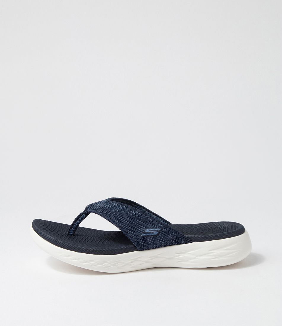 On Navy Textile Slides