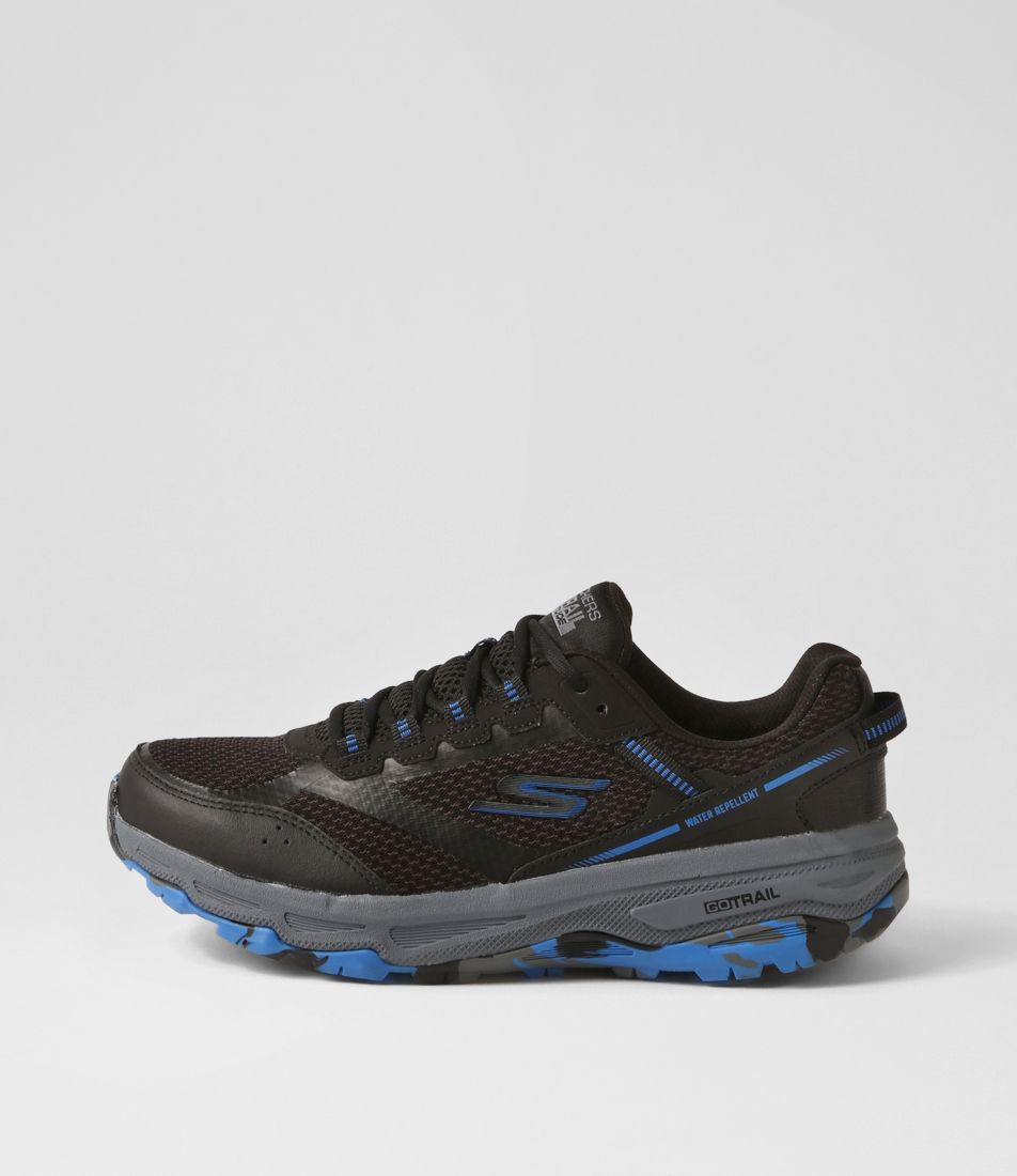 Go Run Altitude Black Blue Fabric Sneakers