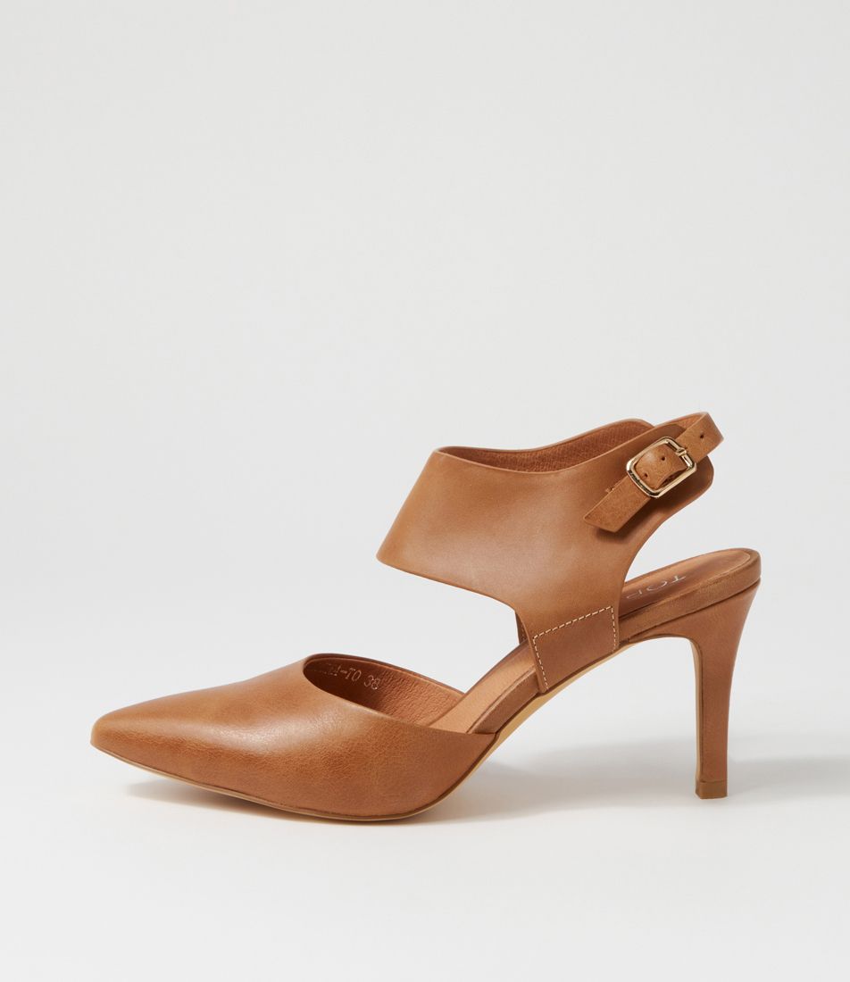 Barlina Tan Leather Heels