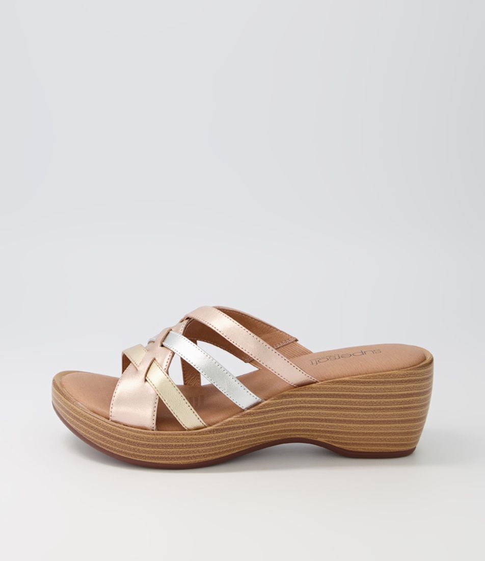 Ballet Metallic Multi Leather Sandals