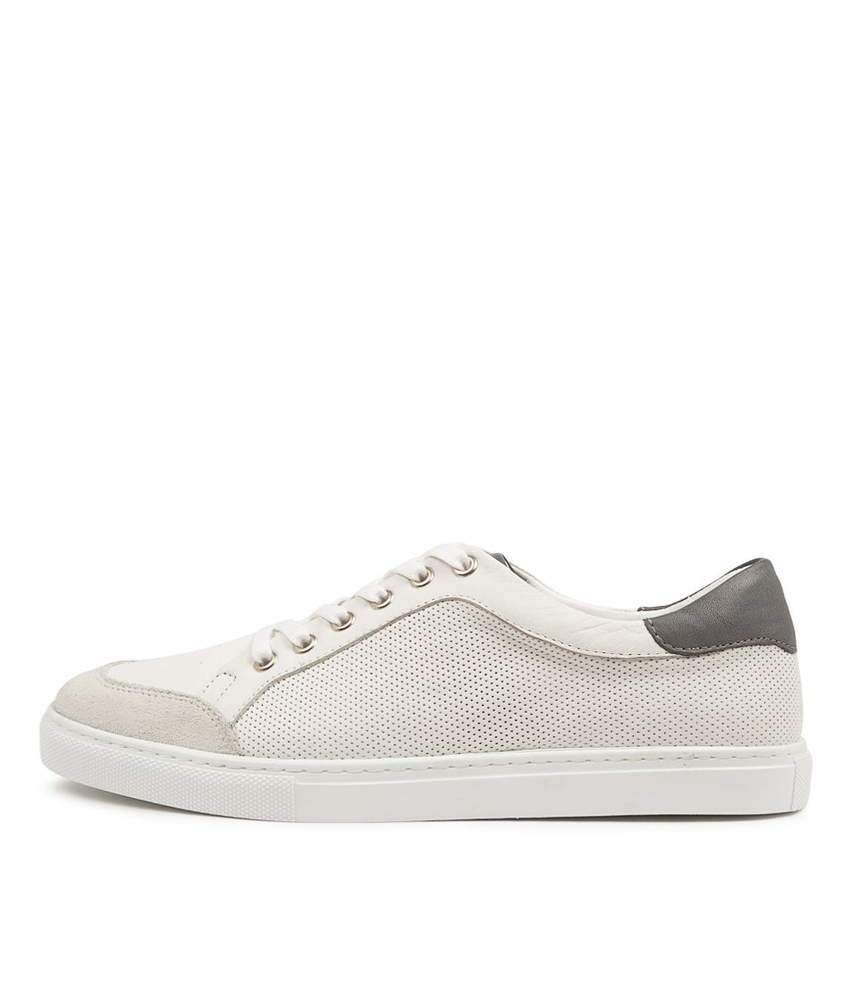 SAMSUN WHITE-GREY LEATHER