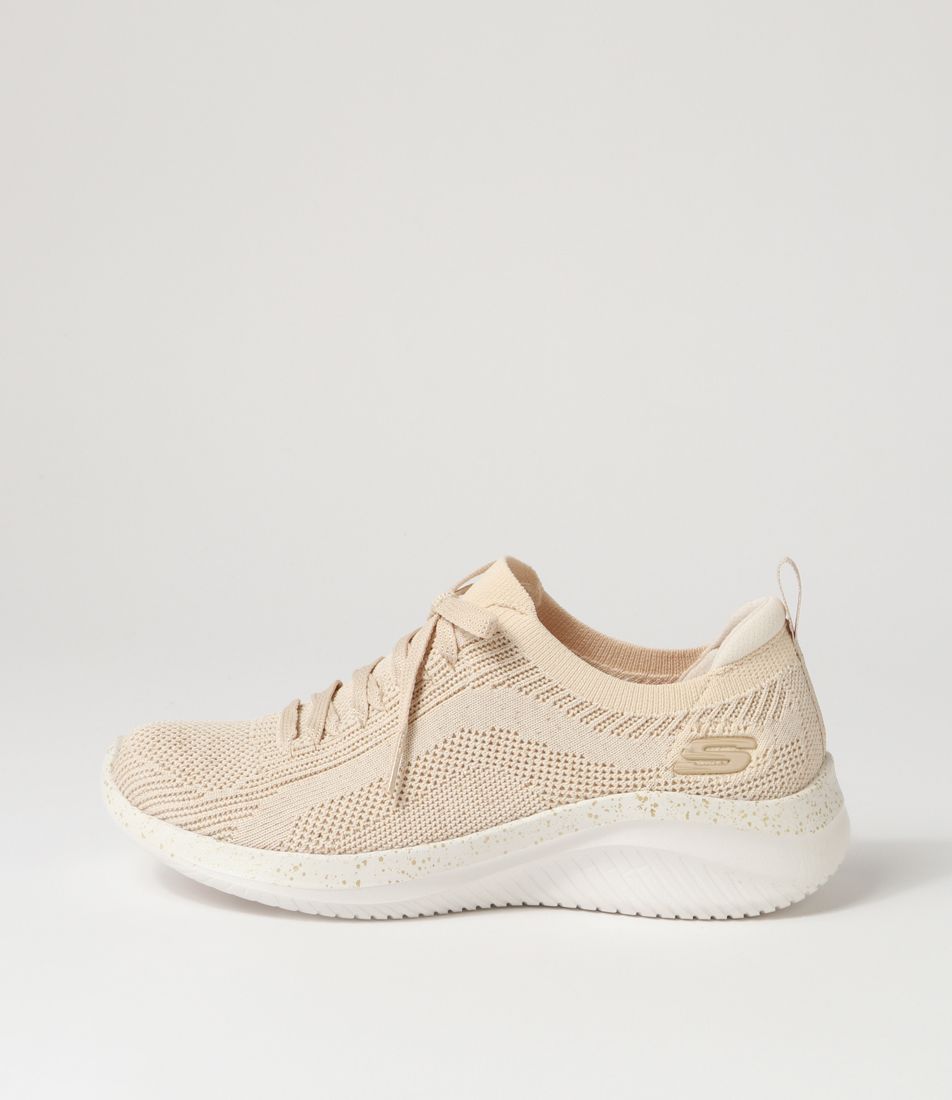 Ultra Flex 3.0 Natural Gold Knit Sneakers