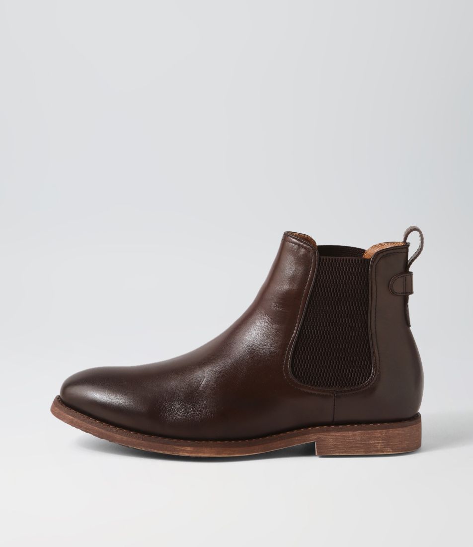 Seddon Dark Brown Leather Chelsea Boots