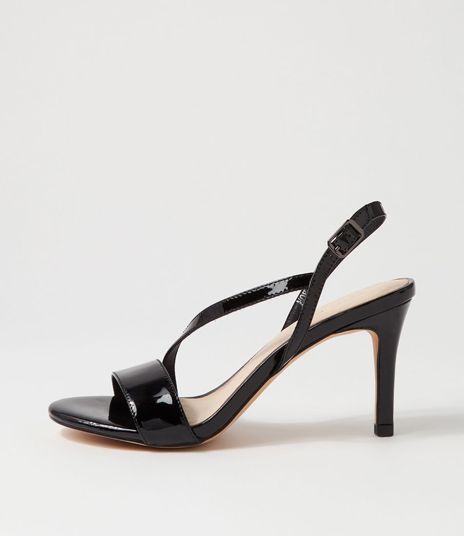 Novato Black Patent Leather Sandals