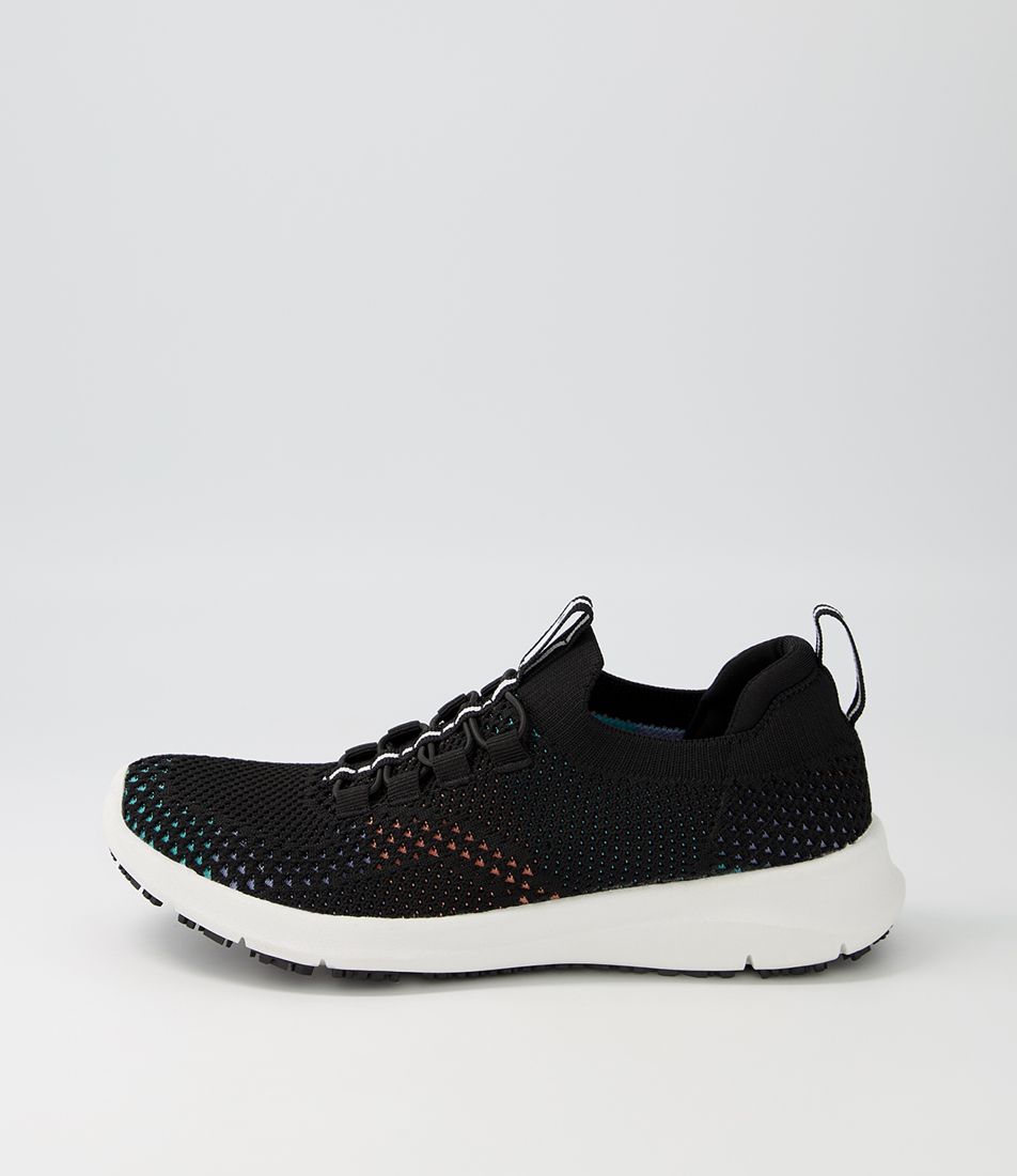 Kerbach Black Bright Recycled Knit Sneakers