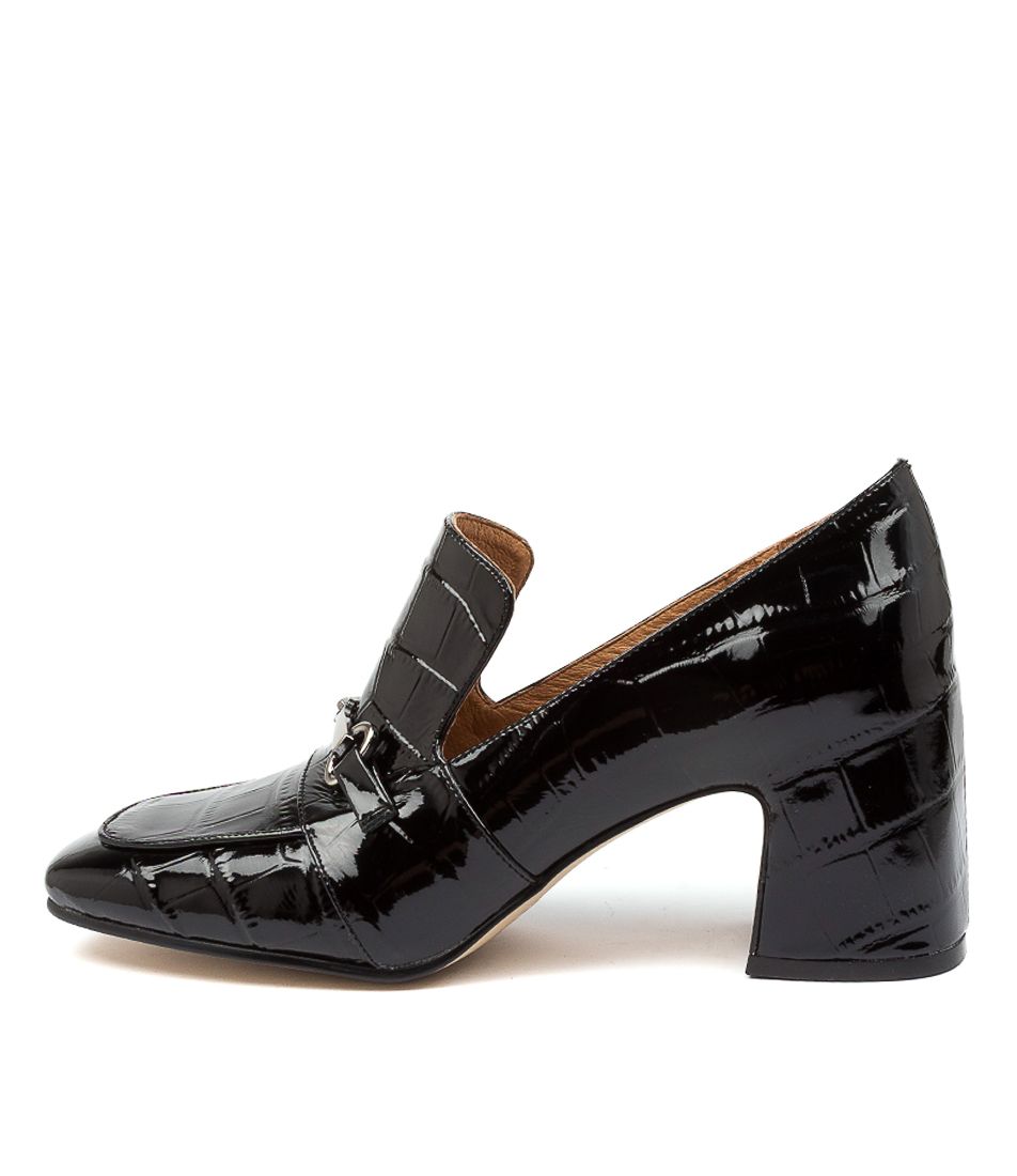 FINA TO BLACK PATENT CROC