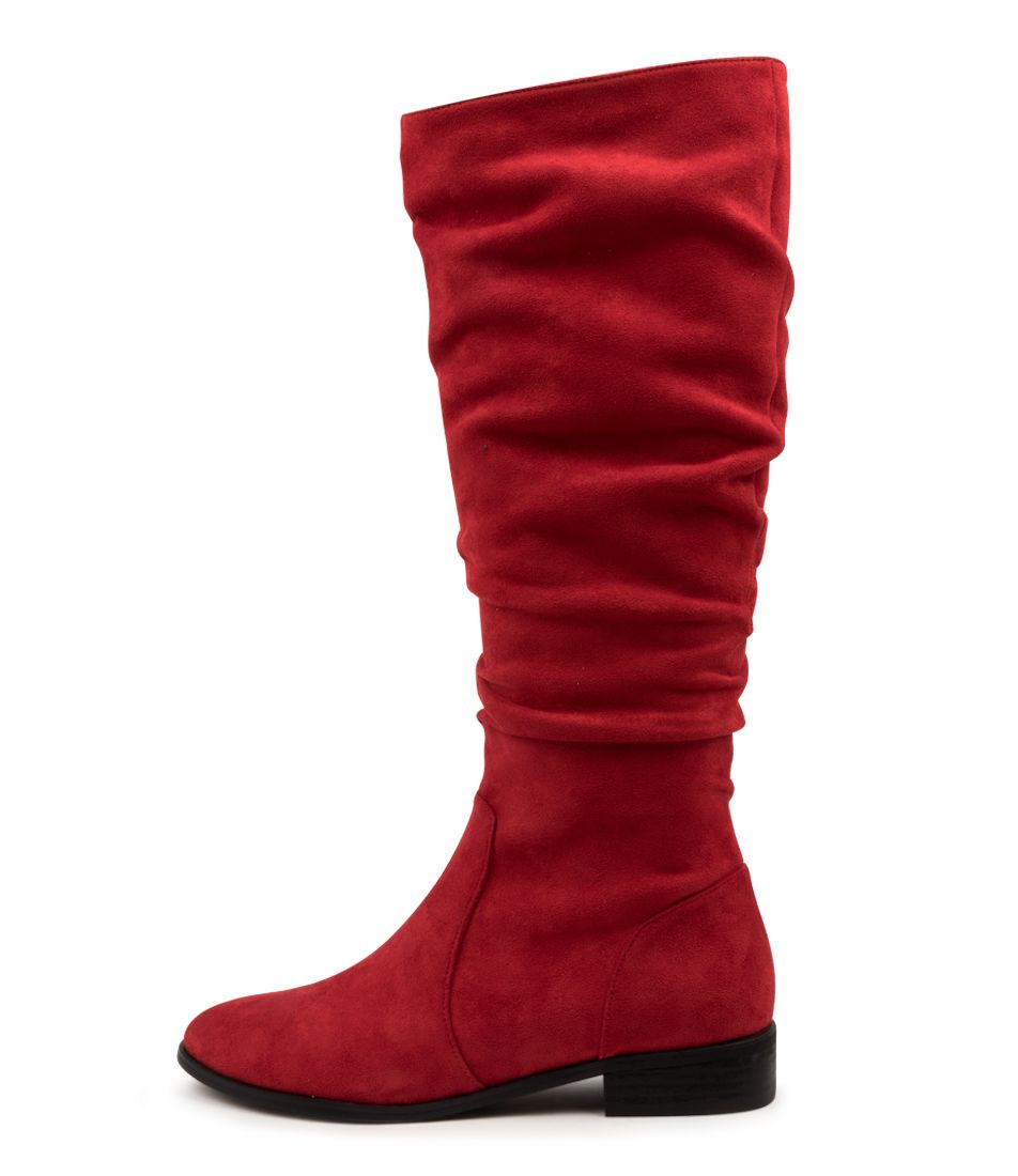 LIRAMA RED MICROSUEDE