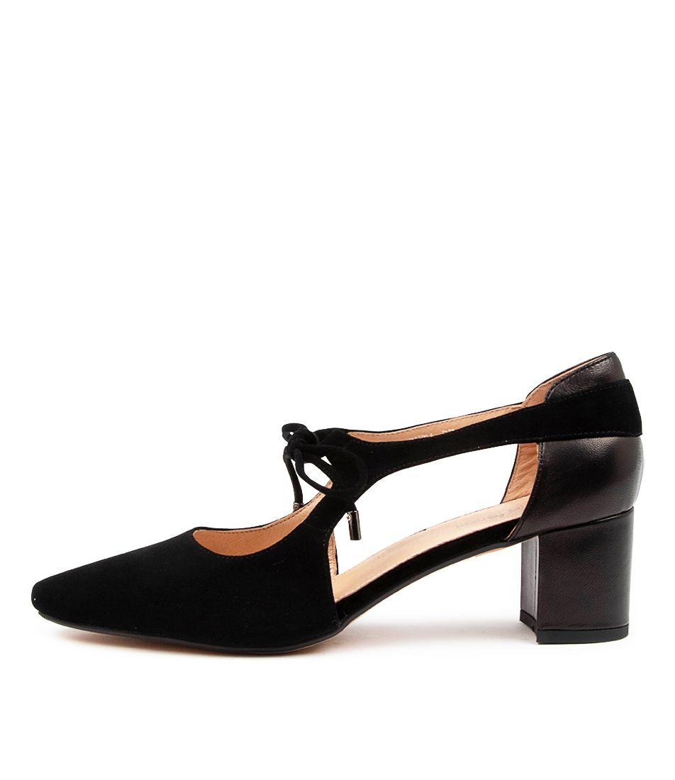 LEXTA BLACK SUEDE-LEATHER