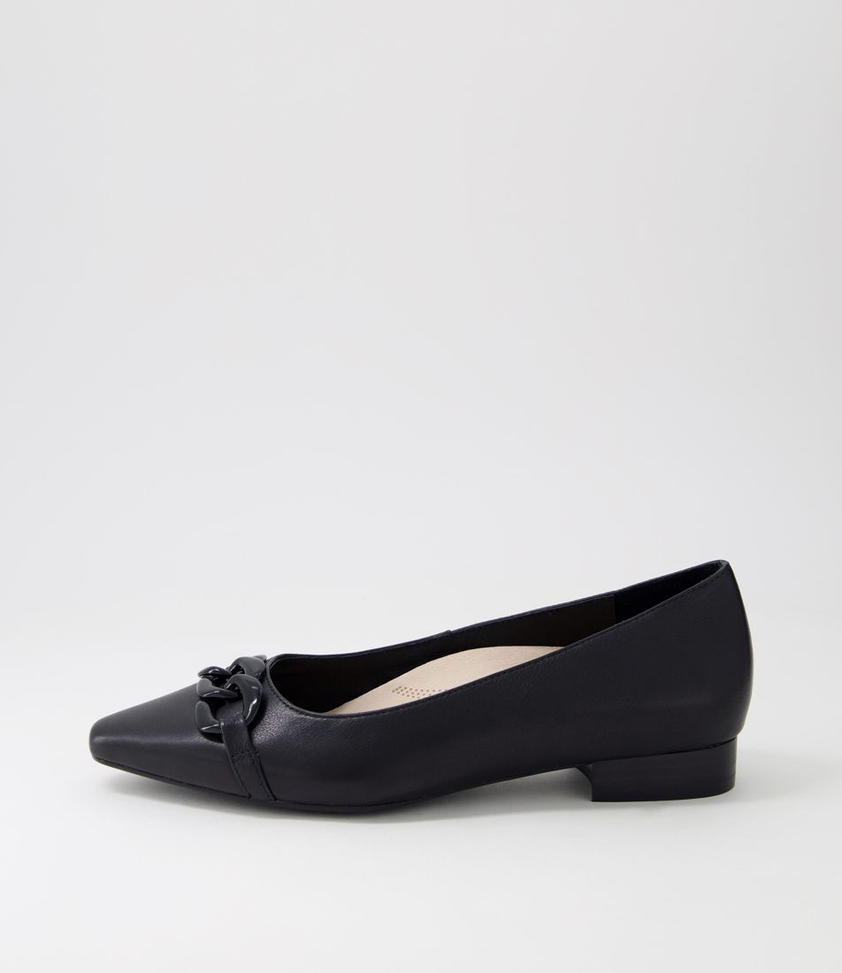 Candys Black Leather Loafers