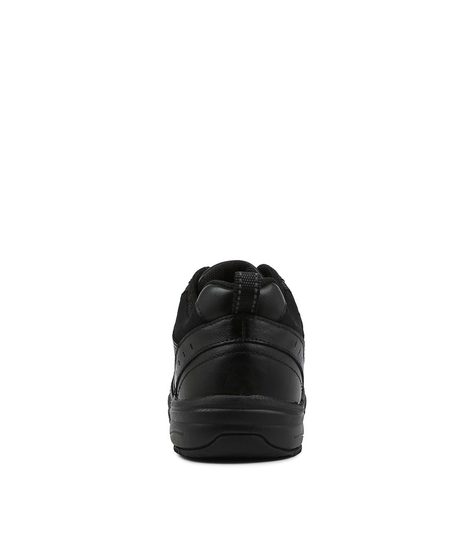 Hype Snr E Lace Black Leather Sneakers