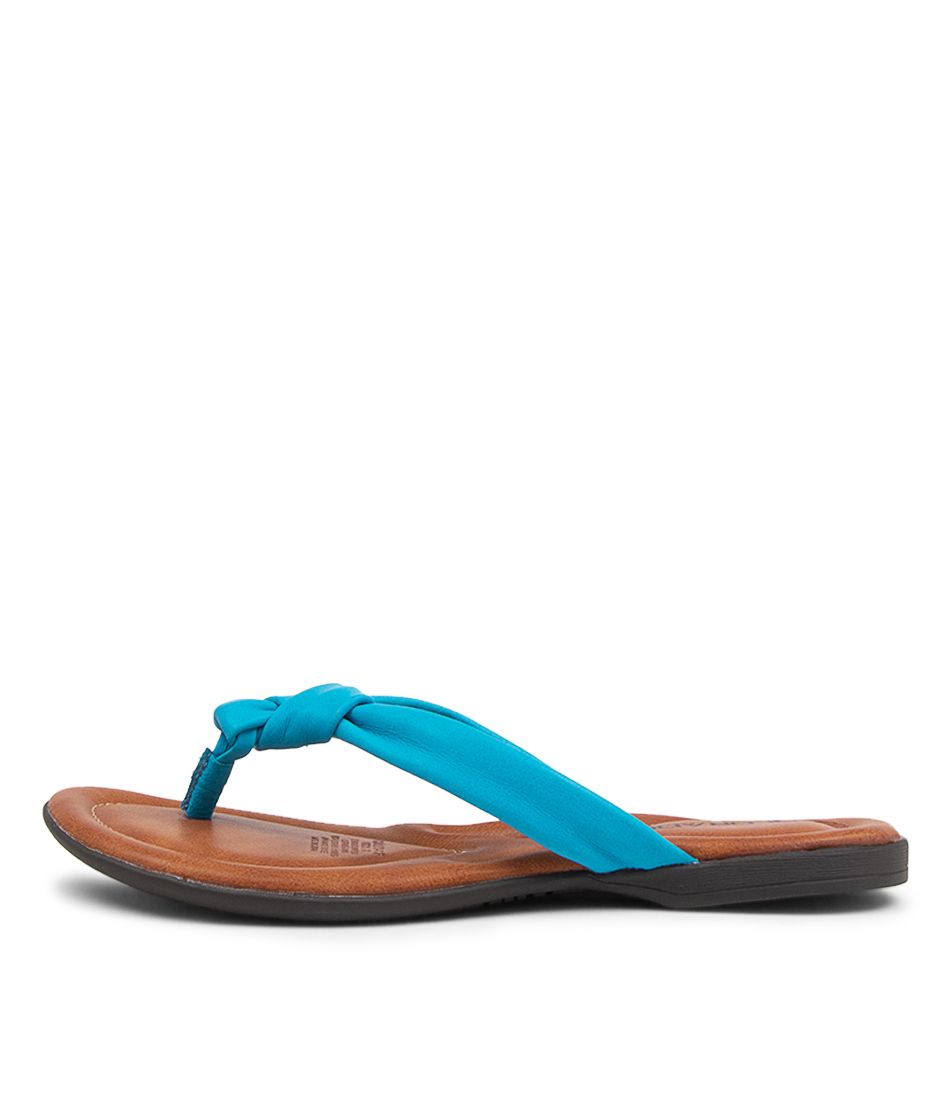 Kally Turquoise Leather Sandals