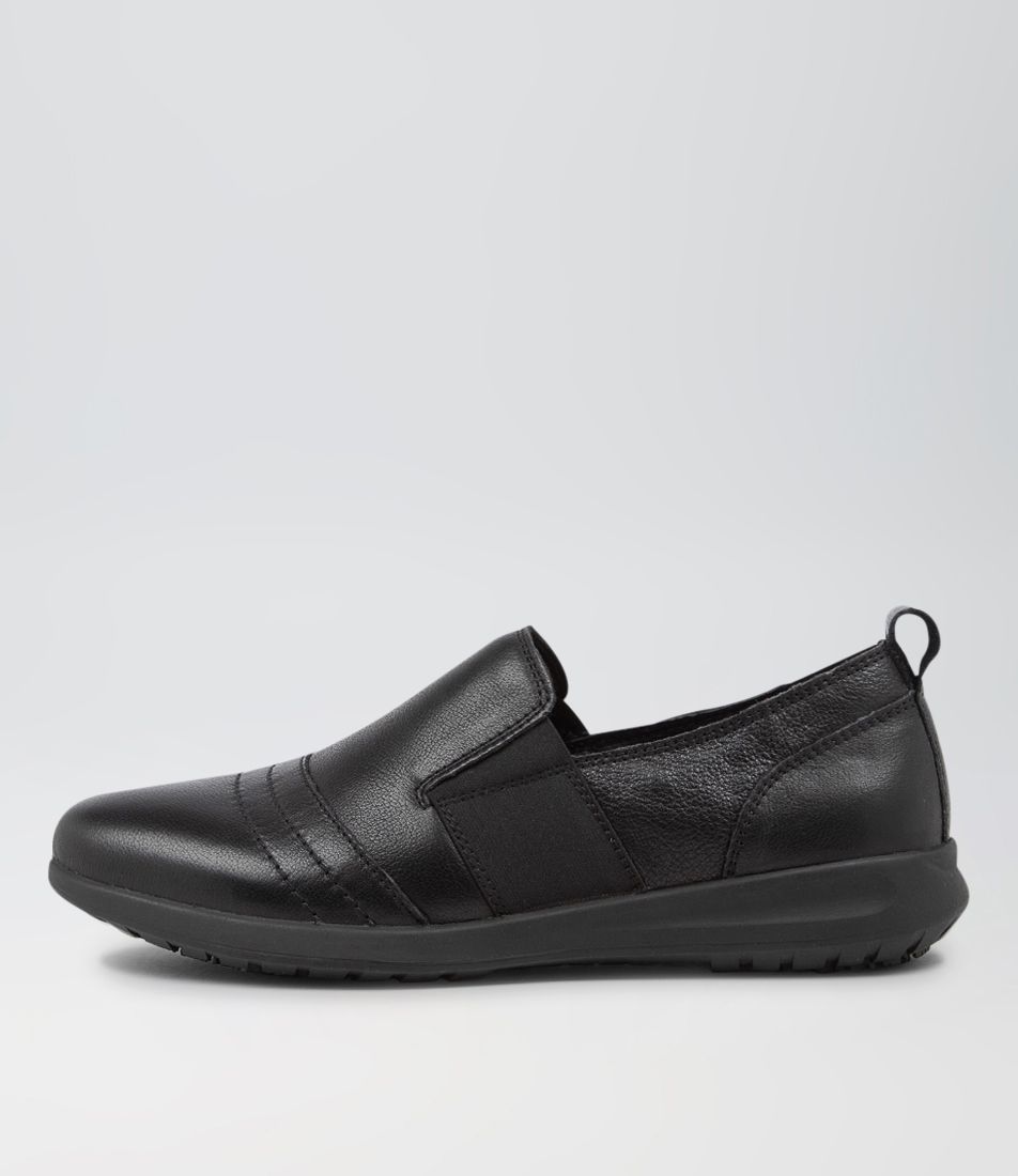 FRANIS BLACK LEATHER SNEAKERS
