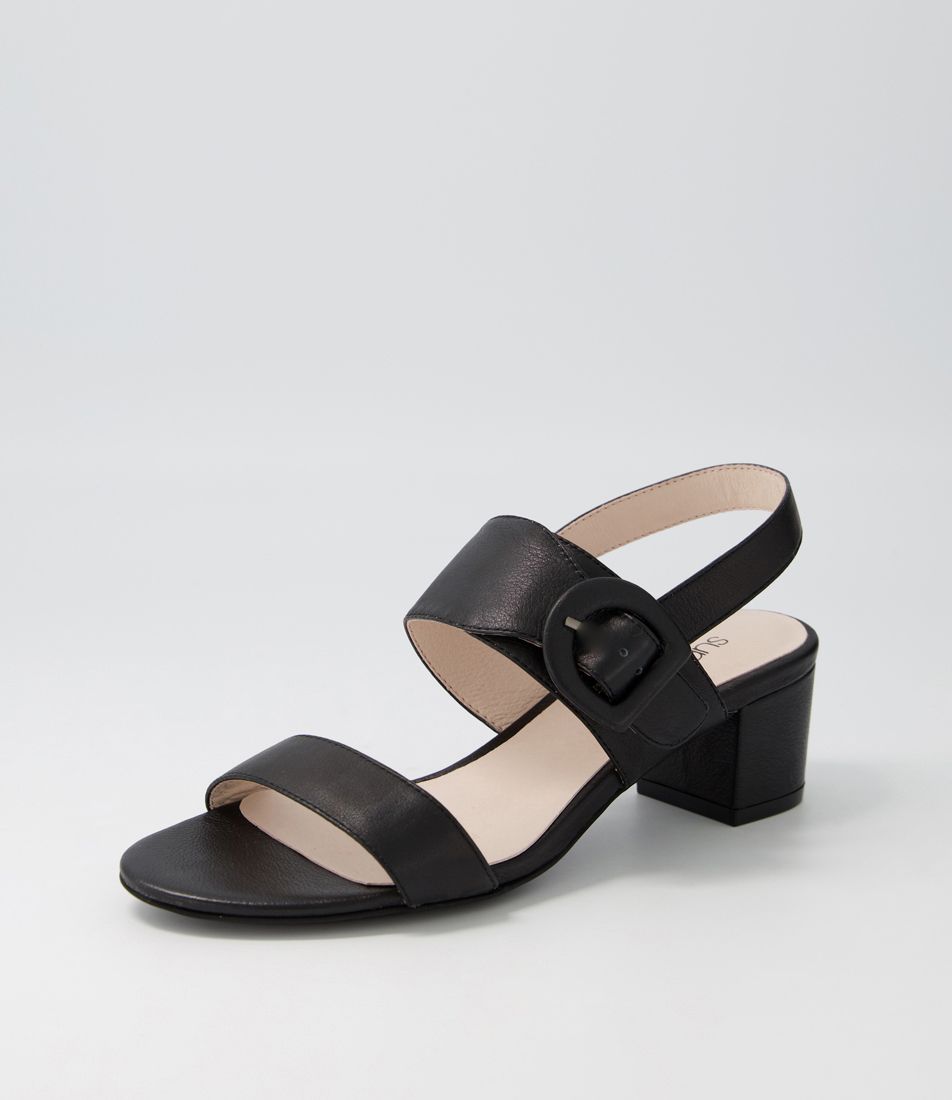 Cassin Black Leather Sandals
