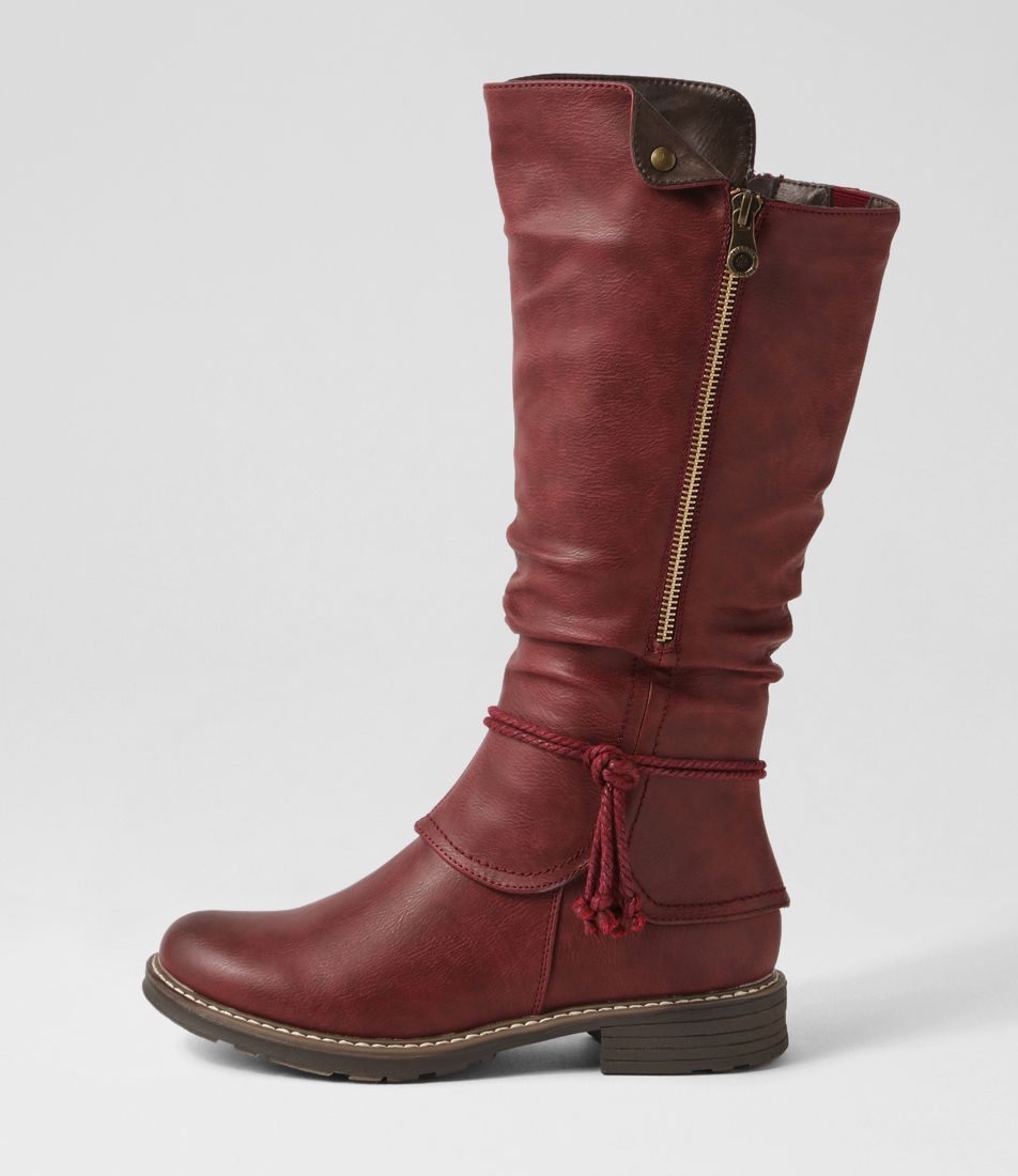 Maldivian Bordeaux Knee High Boots