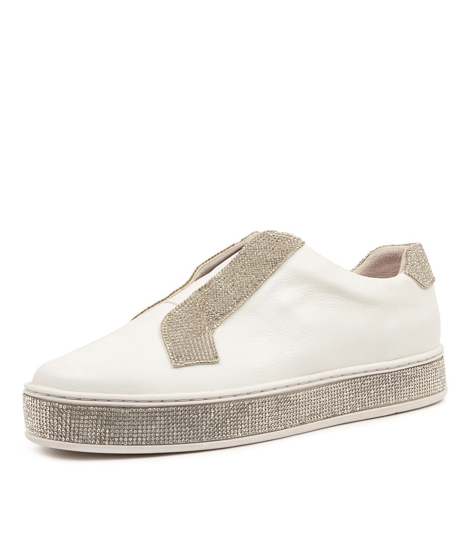 PLACATE TO WHITE SILVER LEATHER JEWELS