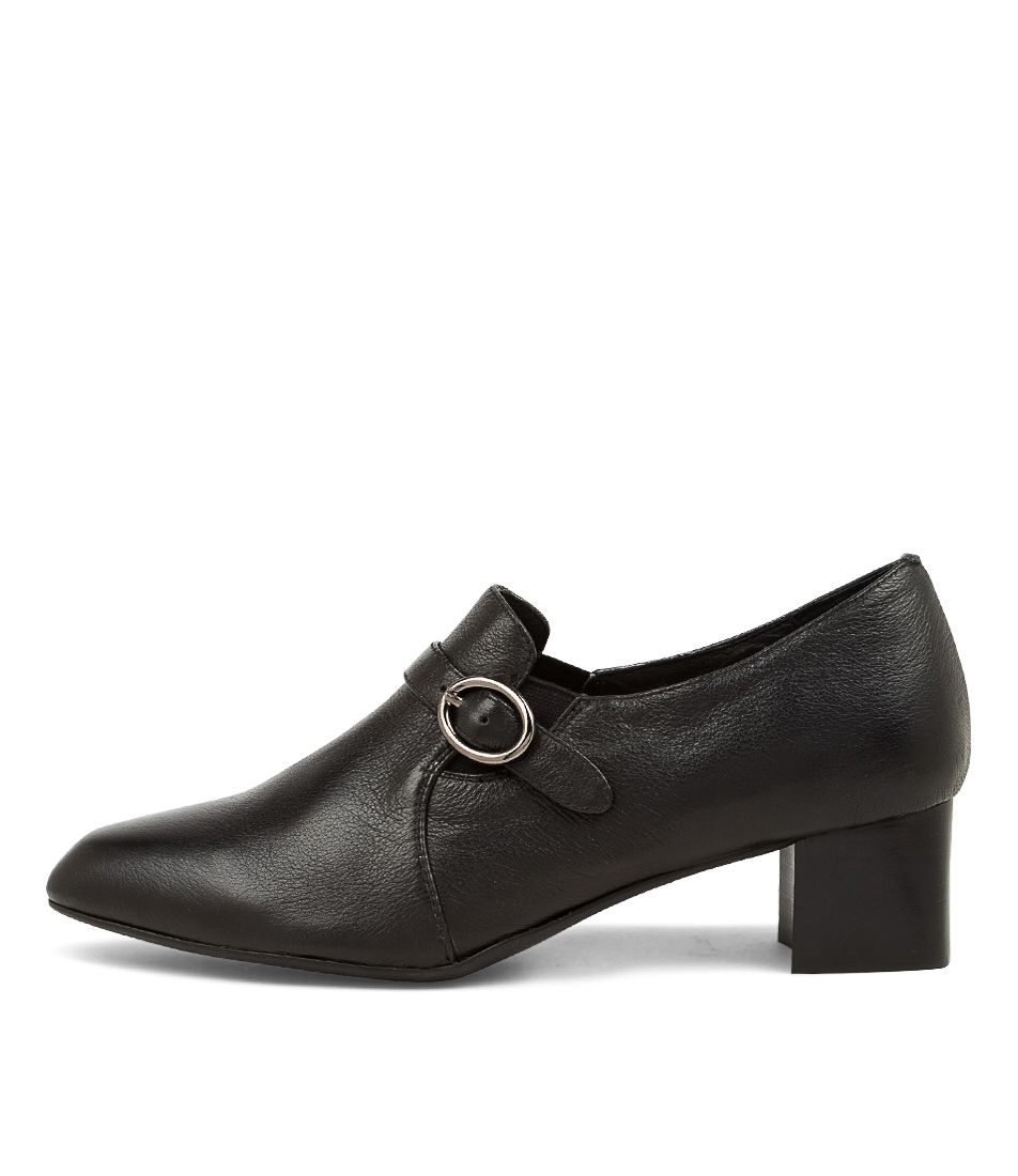 MONST BLACK LEATHER HEELS BH